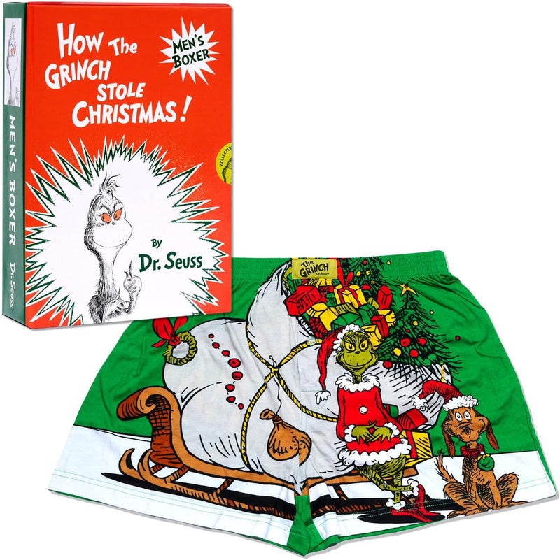 The Grinch Max Boxer Shorts Dr. Seuss Slim-Fit with Gift Box - Image 2